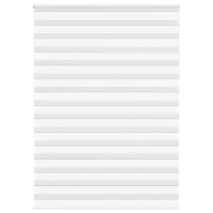 Valge sebraruloo kettmehhanismiga, 100% polüester, 160 x 230 cm