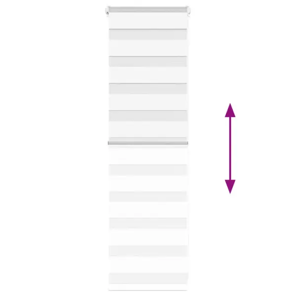 Valge sebraruloo kettmehhanismiga, 45 x 100 cm, polüester, kanga laius 40,9 cm – 5