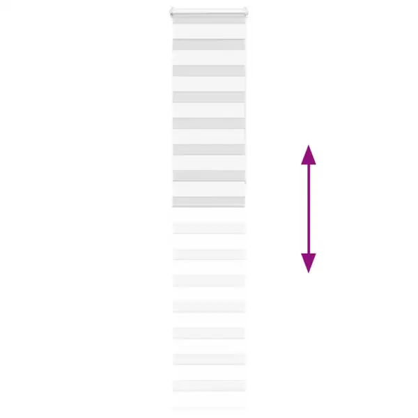 Valge sebraruloo kettmehhanismiga, 50 x 230 cm, polüester – 5