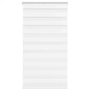 Valge sebraruloo kettmehhanismiga, 75 x 100 cm, polüester