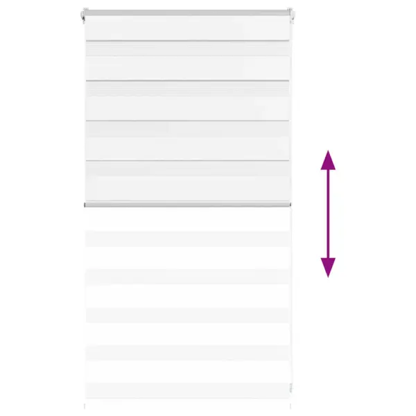 Valge triibuline sebraruloo kettmehhanismiga, 90 x 100 cm, 100% polüester – 5