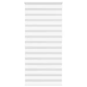 Valge sebraruloo kettmehhanismiga, 95 x 230 cm, polüester