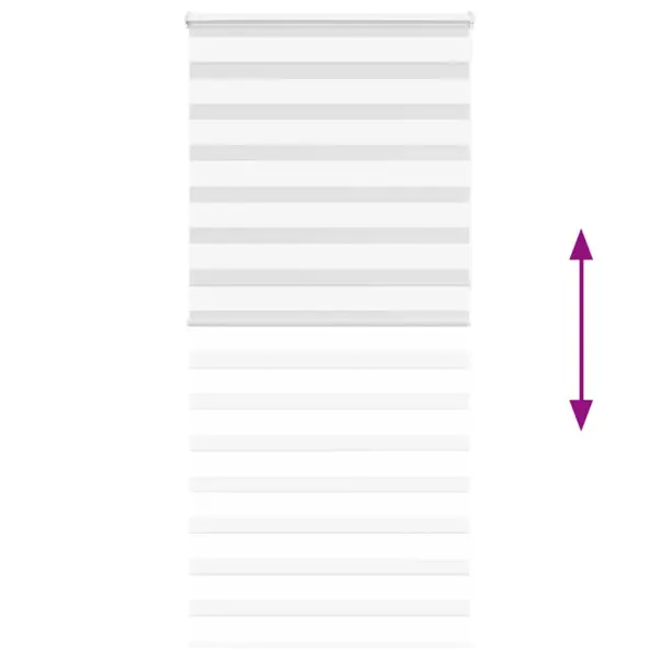 Valge sebraruloo kettmehhanismiga, 95 x 230 cm, polüester – 5