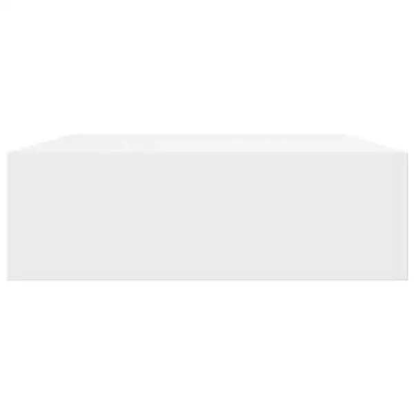 Valge seinale kinnitatav MDF riiul sahtliga, nähtamatu kinnitus, 48 x 25 x 8 cm – 5