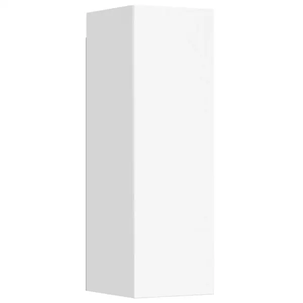 Seinale paigaldatav telerikappide komplekt, 8-osaline, valge tehispuit – 5