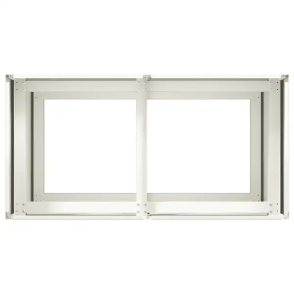 Valge taimekast külmvaltsitud terasest, avatud põhjaga, 80 x 40 x 80 cm – 5