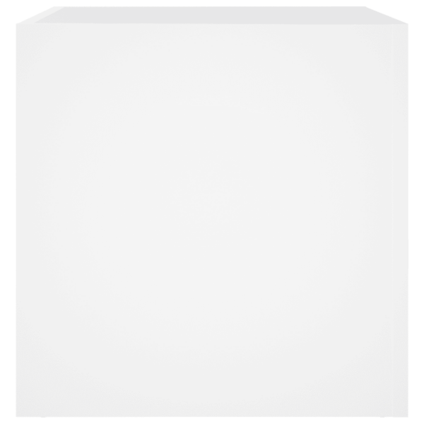 Valge tehispuidust taimekast, 40 x 40 x 40 cm – 6