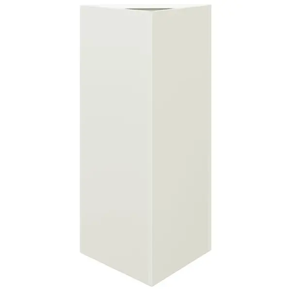 Valge terasest aia taimekast põhjaga, 40 x 34,5 x 70 cm – 2