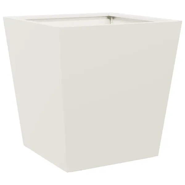 Aia taimekast põhjaga, valge külmvaltsitud teras, 40 x 40 x 40 cm – 2