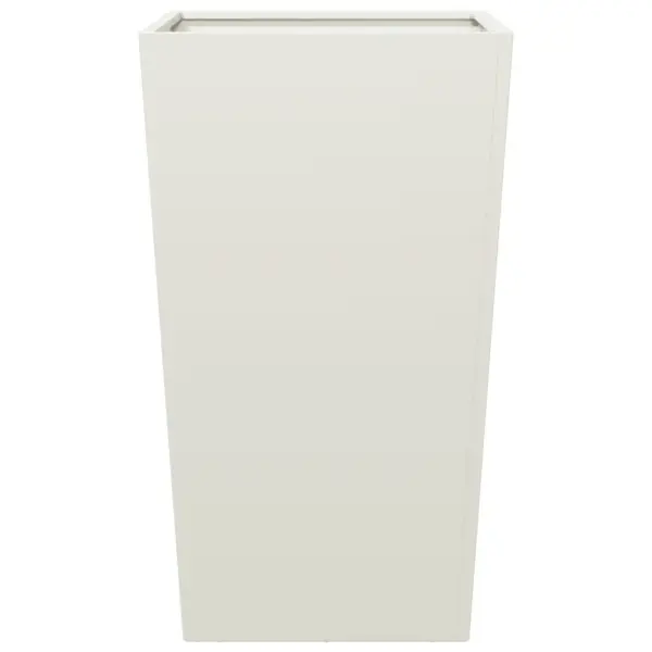 Valge kõrge aia taimekast põhjaga, külmvaltsitud teras, 45 x 45 x 75 cm – 4