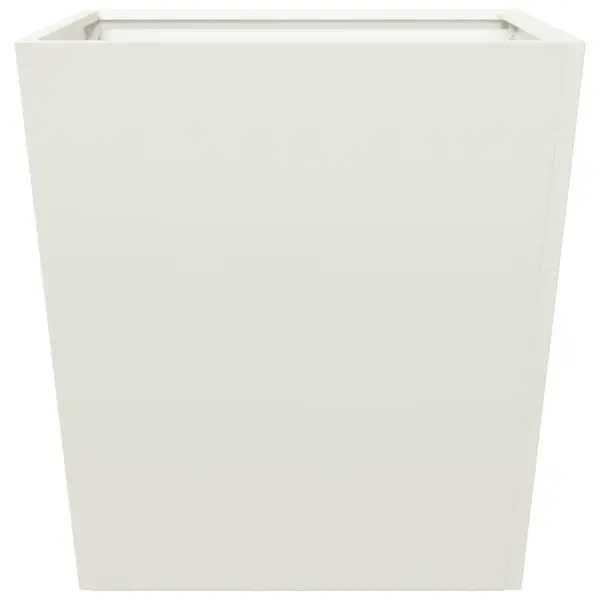 Valge terasest aia taimekast põhjaga, 50 x 50 x 50 cm – 5
