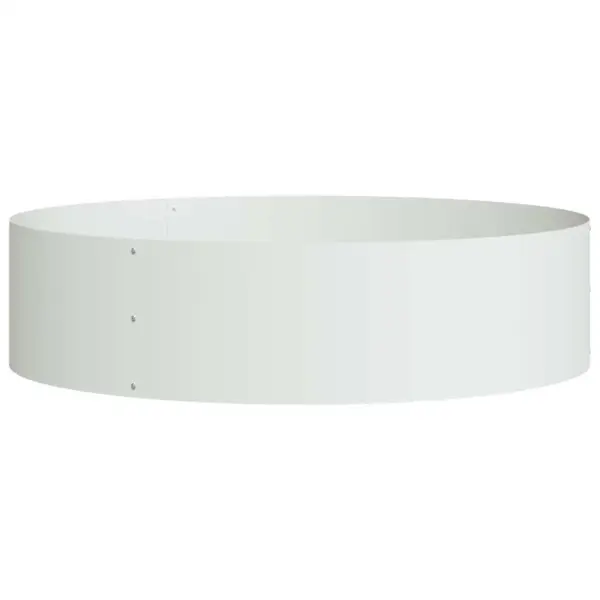 Valge terasest istutusrõngas, 5 tk, 80 x 80 x 20 cm, külmvaltsitud teras – 5