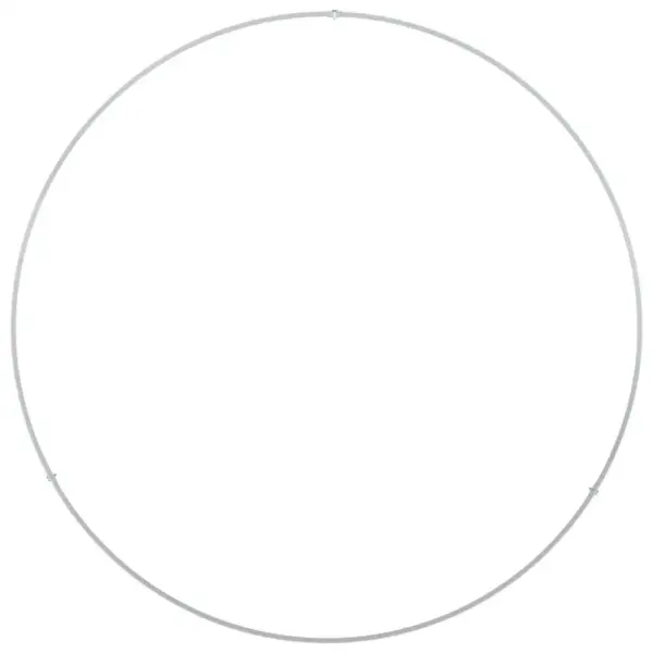 Valge terasest istutusrõngas, 5 tk, 80 x 80 x 20 cm, külmvaltsitud teras – 7