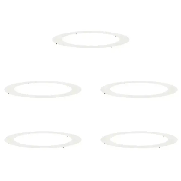 Valge terasest lame puuring puuümbruse kaitseks, 5 tk, Ø 90/120 cm, 120 x 120 cm – 2