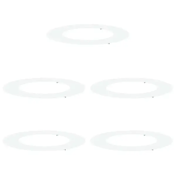 Lamedad valged terasest puuringid juureala kaitseks, 5 tk, Ø50/80 cm – 2