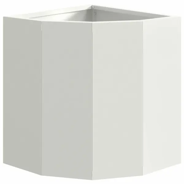 Nurga istutuskast, valge teras, 30 x 30 x 35 cm – 5