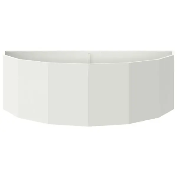 Poole ringi taimekast, valge teras, 120 x 60 x 35 cm – 5