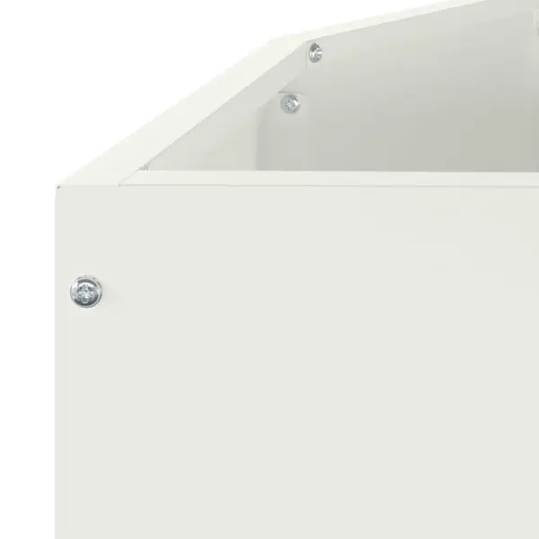 Poole ringi taimekast, valge teras, 120 x 60 x 35 cm – 9