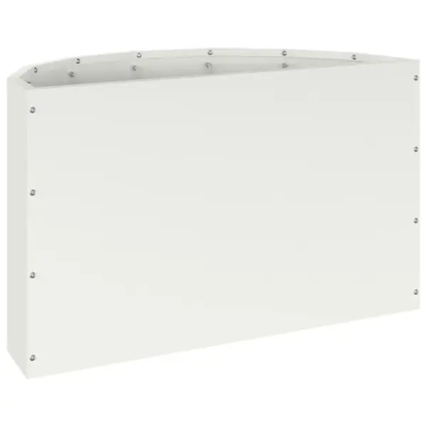 Poole ringi taimekast välitingimustesse, valge teras, 60 x 30 x 35 cm – 7