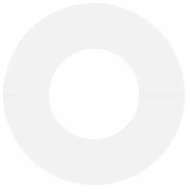 Lame dekoratiivne puurõngas, valge teras, Ø30/60 cm – 5