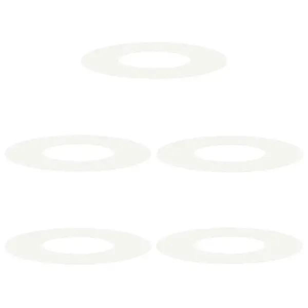 Lame dekoratiivne puurõngaste komplekt, 5 tk, valge teras, 60 x 60 cm – 2