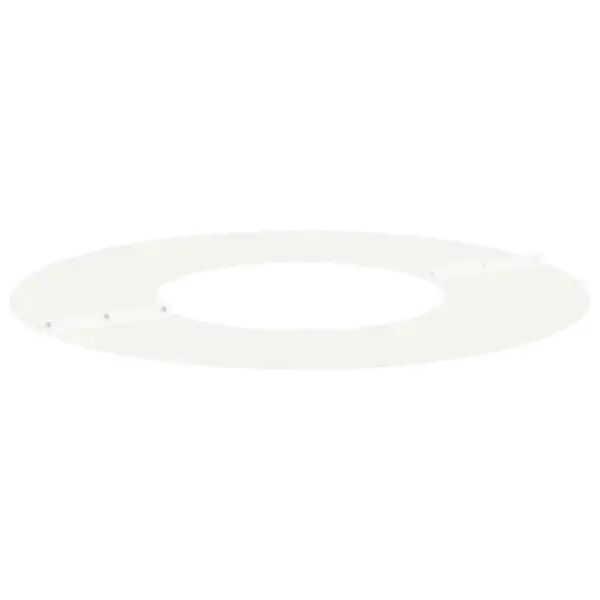 Lame dekoratiivne puurõngaste komplekt, 5 tk, valge teras, 60 x 60 cm – 4