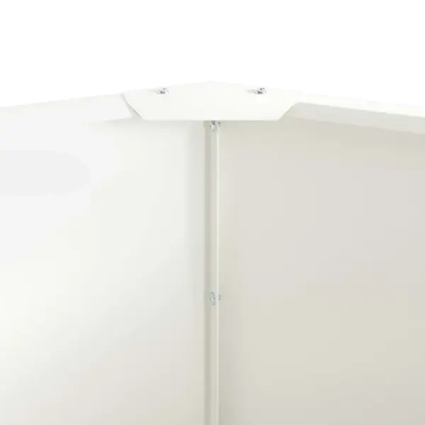 Valge terasest taimekast, 120 x 120 x 50 cm – 7