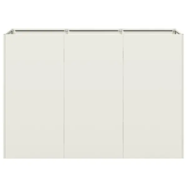 Valge külmvaltsitud terasest avatud põhjaga taimekast, 120 x 40 x 80 cm – 4