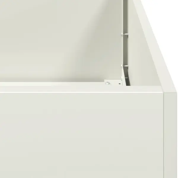 Valge külmvaltsitud terasest avatud põhjaga taimekast, 120 x 40 x 80 cm – 7