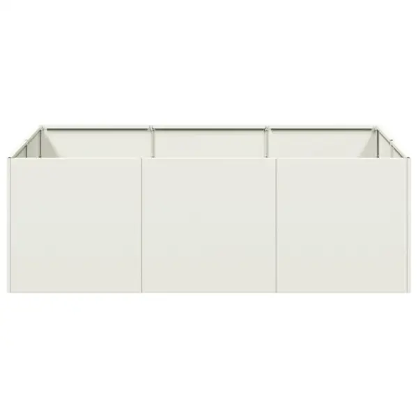 Valge terasest taimekast, avatud põhjaga, 120 x 80 x 40 cm – 4