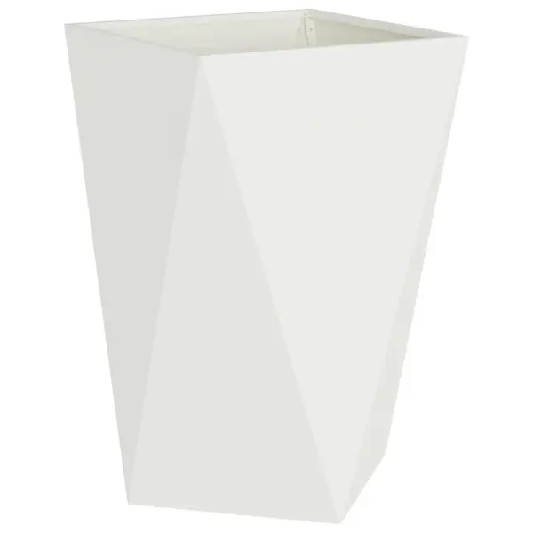 Valge terasest taimekastide komplekt, 2 tk, 50 x 50 x 75 cm - 5