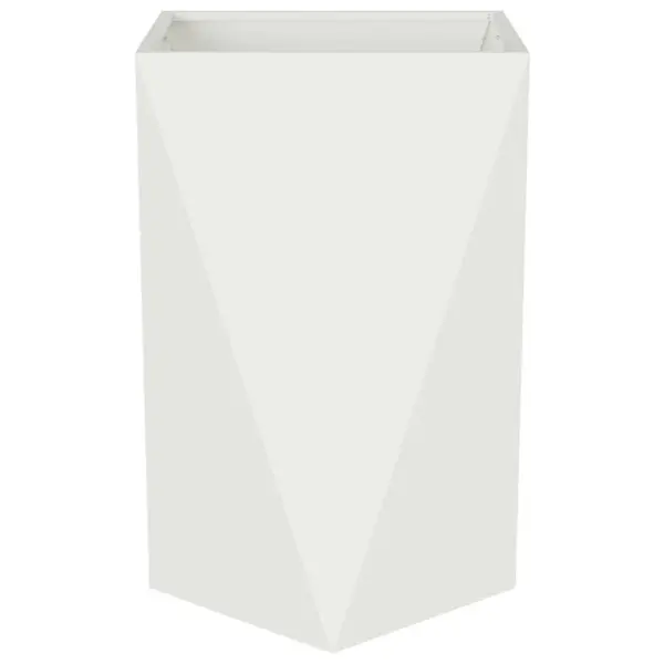 Valge terasest taimekastide komplekt, 2 tk, 50 x 50 x 75 cm - 6