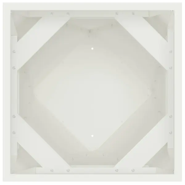 Valge terasest taimekastide komplekt, 2 tk, 50 x 50 x 75 cm - 7