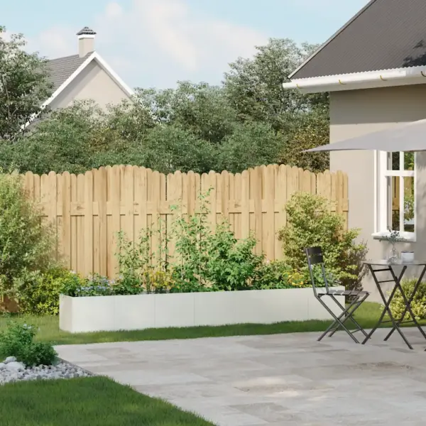 Valge külmvaltsitud terasest taimekast avatud põhjaga, 280 x 40 x 40 cm – 3