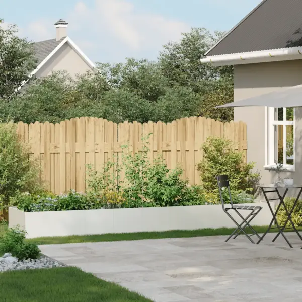 Valge külmvaltsitud terasest taimekast avatud põhjaga, 360 x 80 x 40 cm – 3