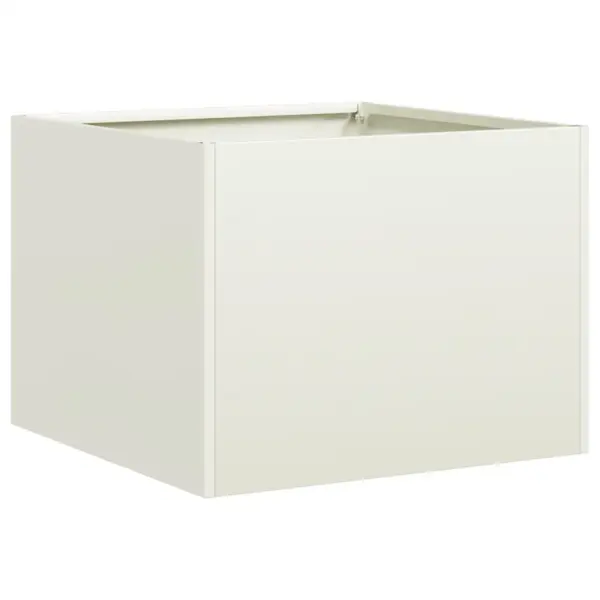 Valge külmvaltsitud terasest taimekast avatud põhjaga, 40 x 40 x 30 cm – 2