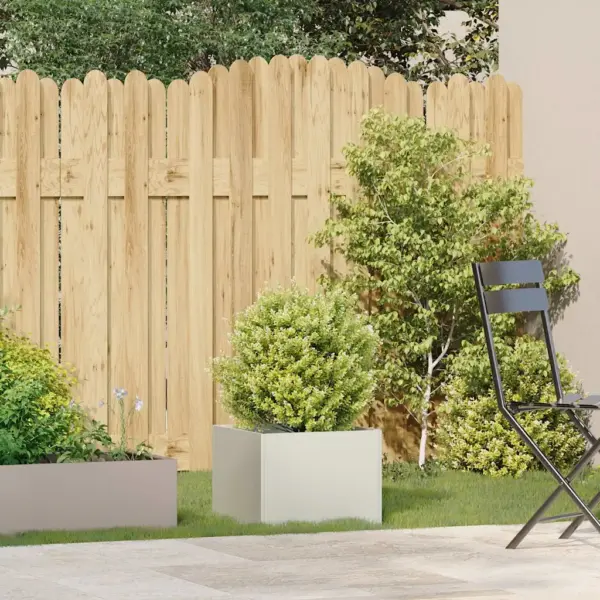 Valge külmvaltsitud terasest taimekast avatud põhjaga, 40 x 40 x 30 cm – 3