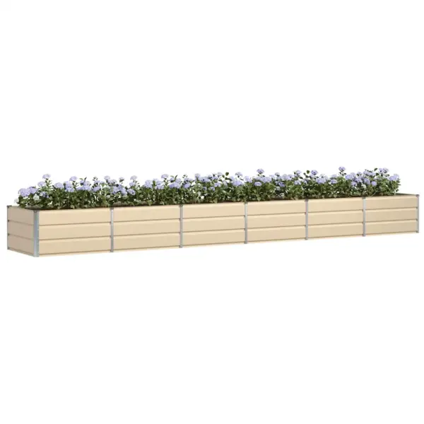 Valge terasest taimekast, 480 x 80 x 45 cm, aeda ja terrassile - 3