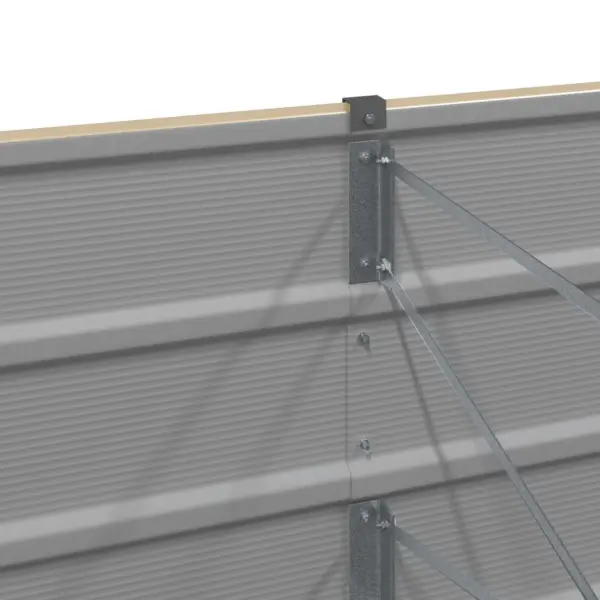 Valge terasest taimekast, 480 x 80 x 45 cm, aeda ja terrassile - 5