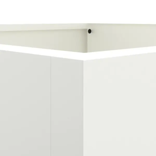 Kõrge valge terasest taimekast, 52 x 48 x 75 cm – 7