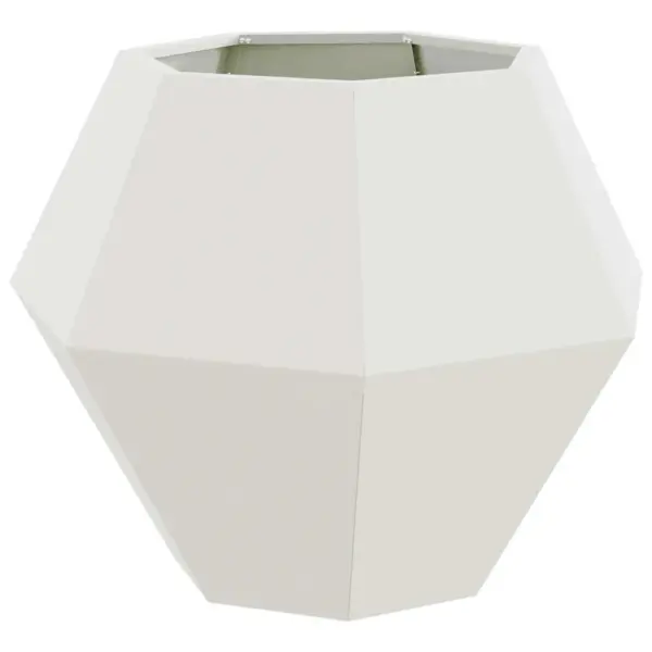 Valge terasest taimekast, 75 x 75 x 60 cm – 2