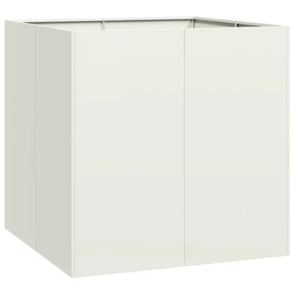 Valge terasest taimekast avatud põhjaga, 80 x 80 x 80 cm – 2