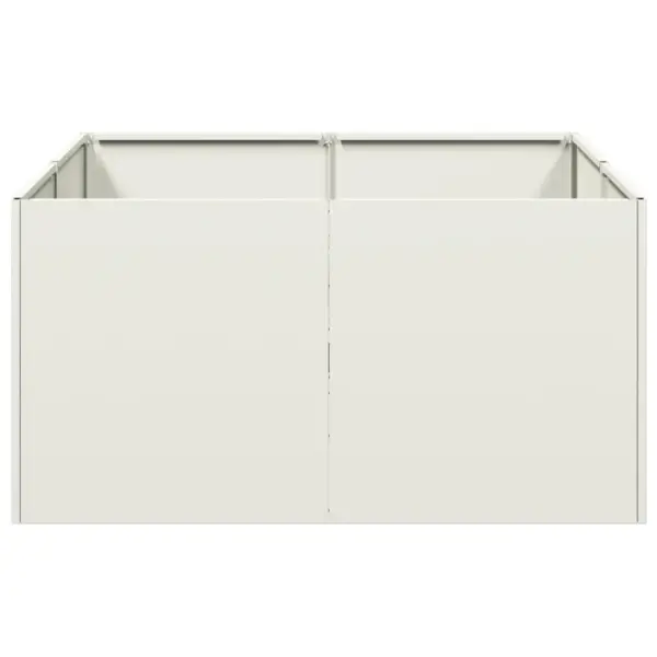 Valge külmvaltsitud terasest taimekast avatud põhjaga, 80 x 80 x 40 cm – 4