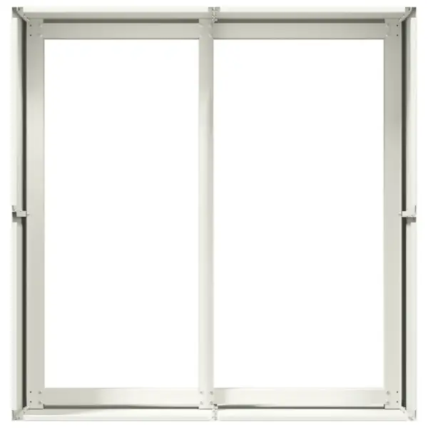 Valge külmvaltsitud terasest taimekast avatud põhjaga, 80 x 80 x 40 cm – 5