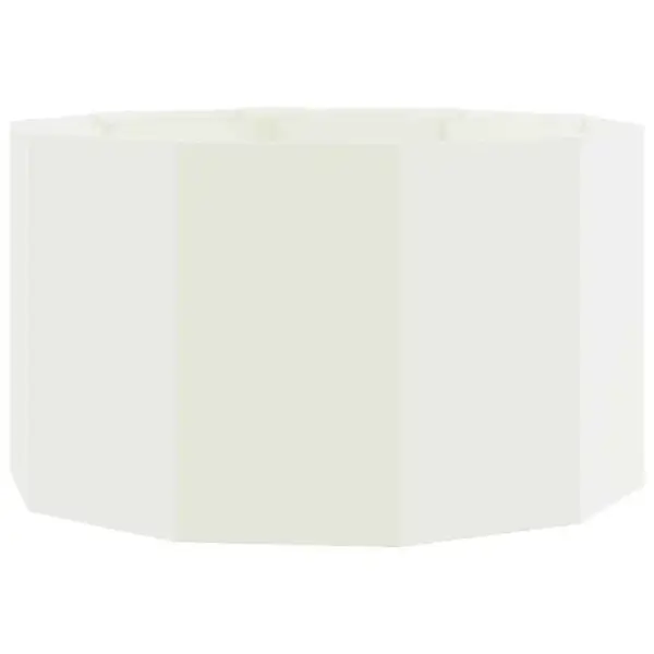 Ümmargune terasest taimekast välitingimustesse, valge, 90 x 90 x 50 cm – 2