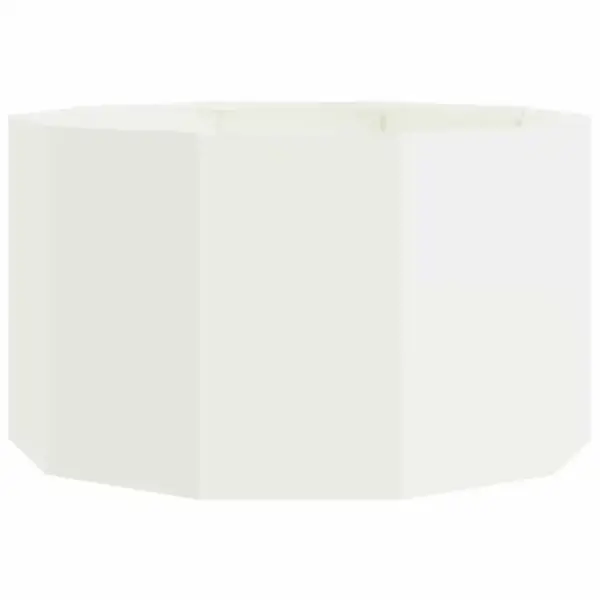 Ümmargune terasest taimekast välitingimustesse, valge, 90 x 90 x 50 cm – 5