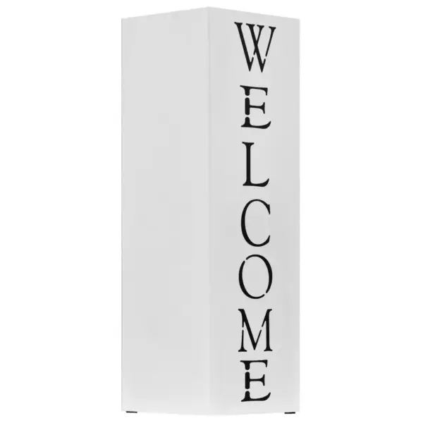 Valge terasest vihmavarjuhoidja Welcome, 15,5 x 15,5 x 48,5 cm – 2