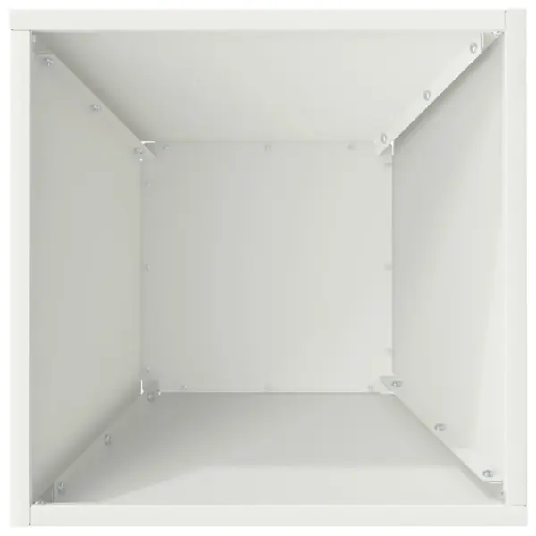 Valge külmvaltsitud terasest aiapott, trapetsikujuline, 35 x 35 x 15 cm – 8