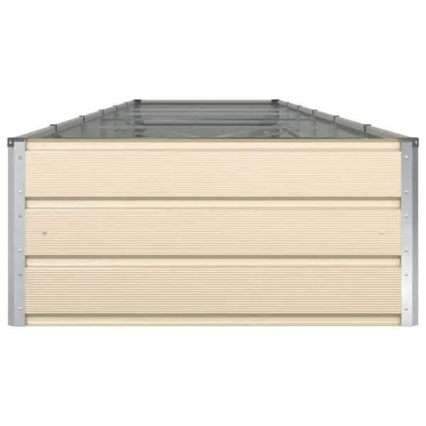 Valge tsingitud terasest taimekast, 195 x 100 x 45 cm – 6