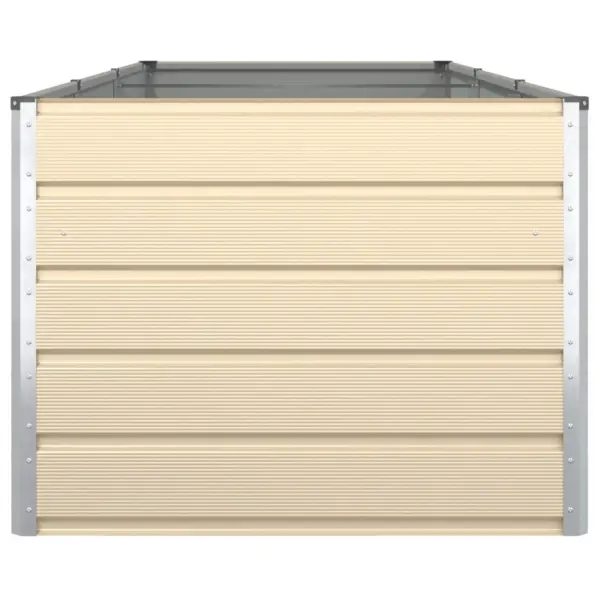 Valge tsingitud terasest taimekast, 290 x 100 x 75 cm, välitingimustesse – 6